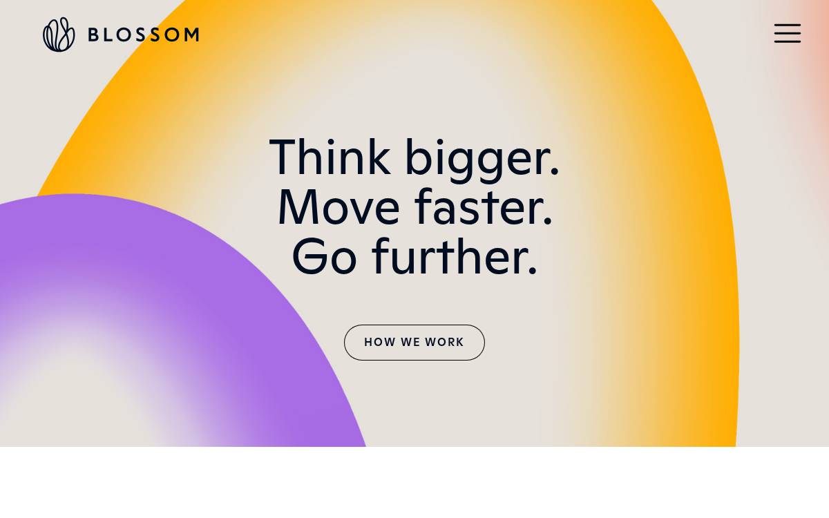 Blossom website preview