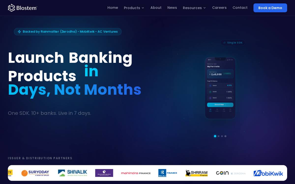 Blostem website preview