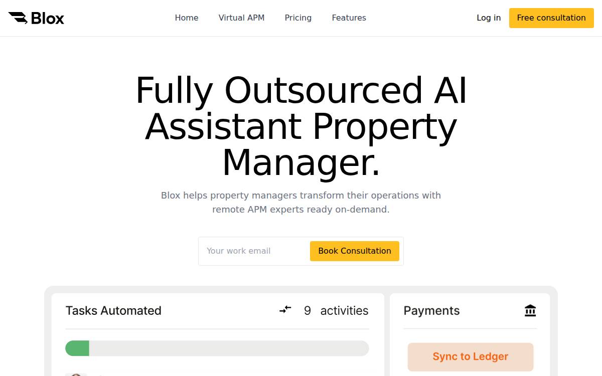 Blox website preview