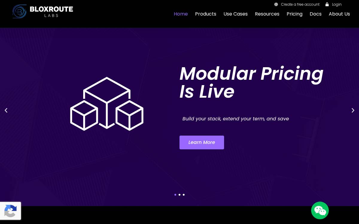 BloXroute Labs website preview