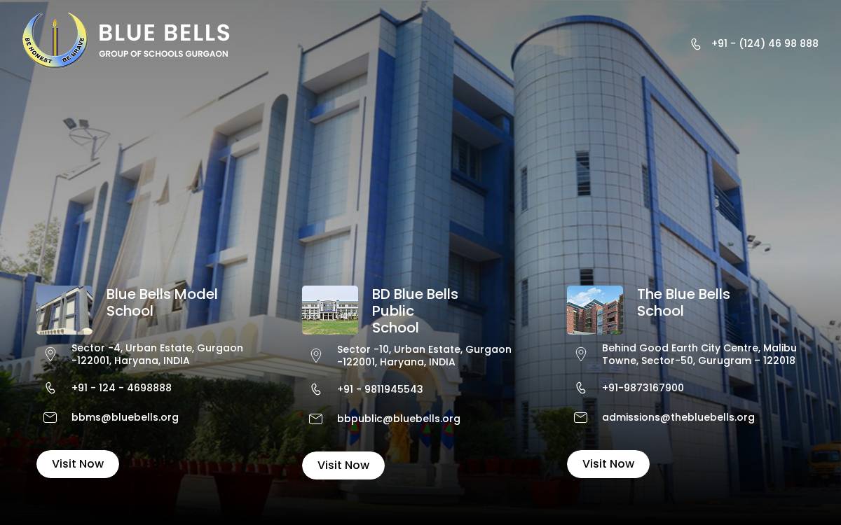 Blue Bells Group website preview
