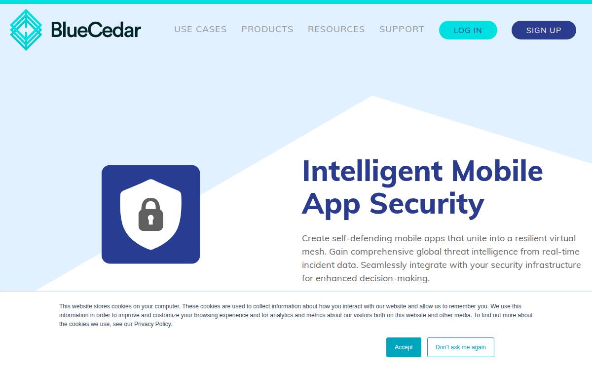 Blue Cedar website preview
