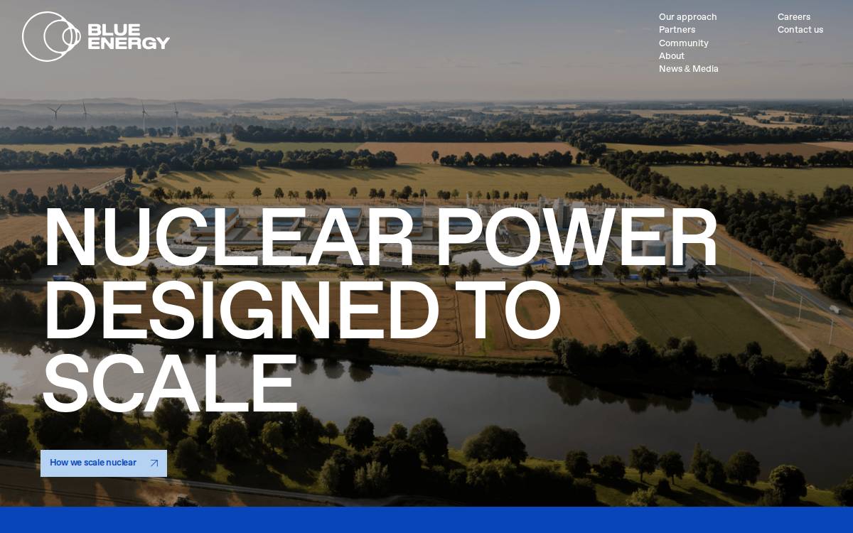 Blue Energy website preview