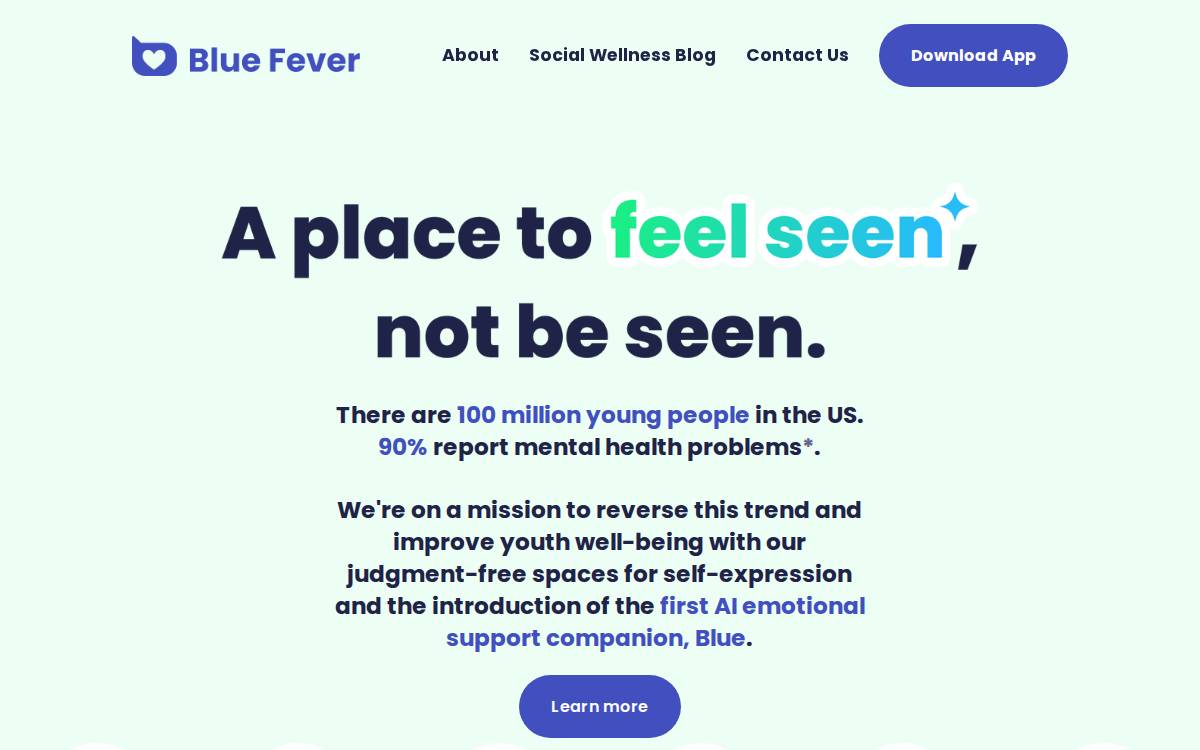 Blue Fever website preview