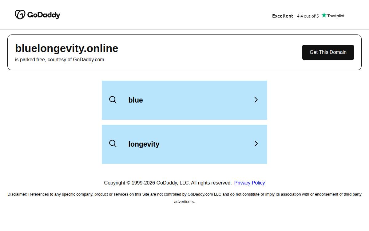 Blue Longevity Clinic website preview