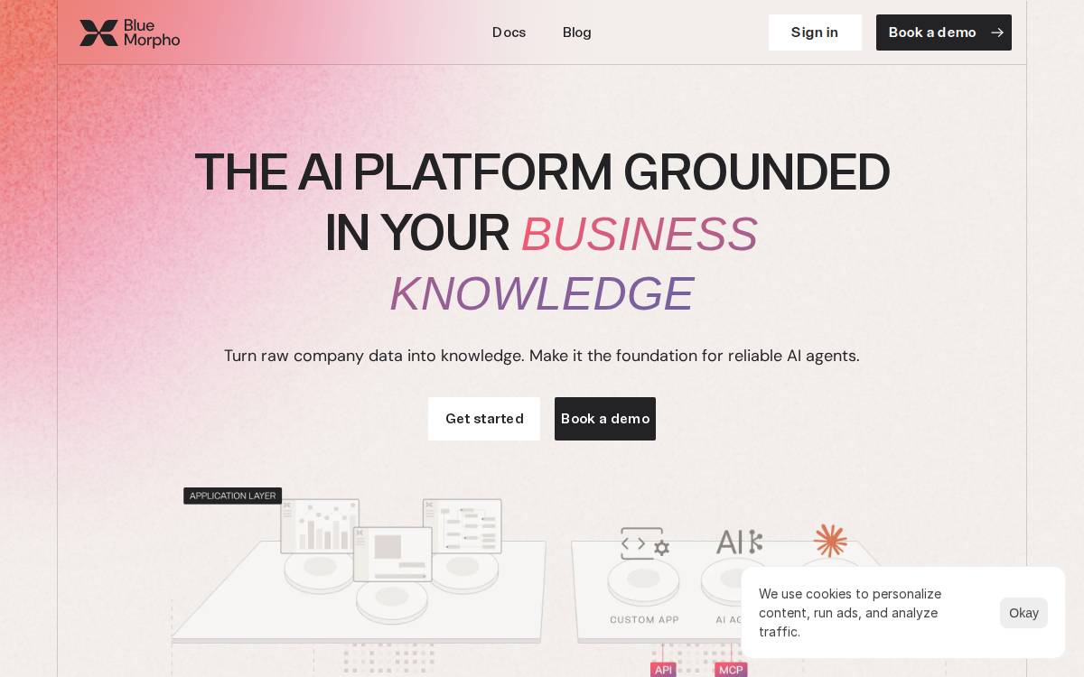 Blue Morpho website preview