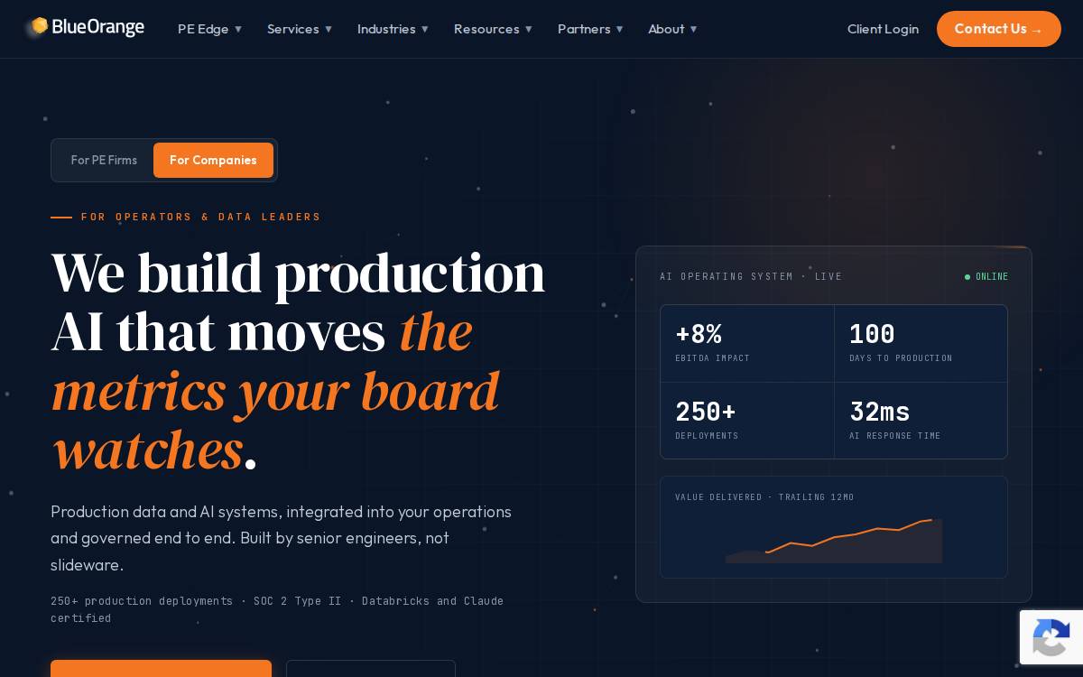 Blue Orange Digital website preview