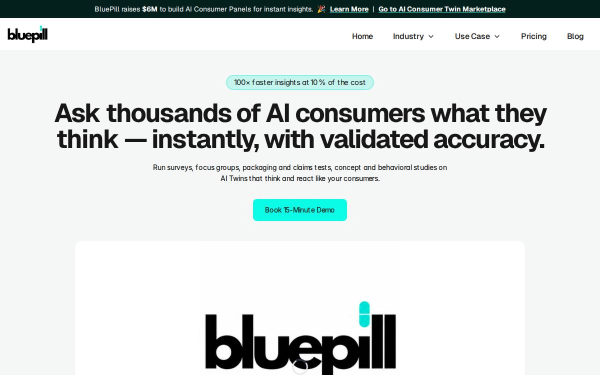 Blue Pill website preview