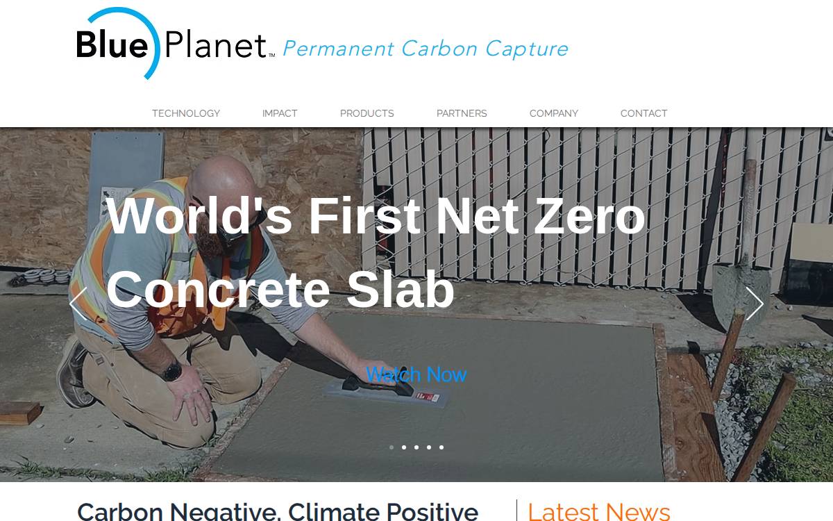 Blue Planet website preview
