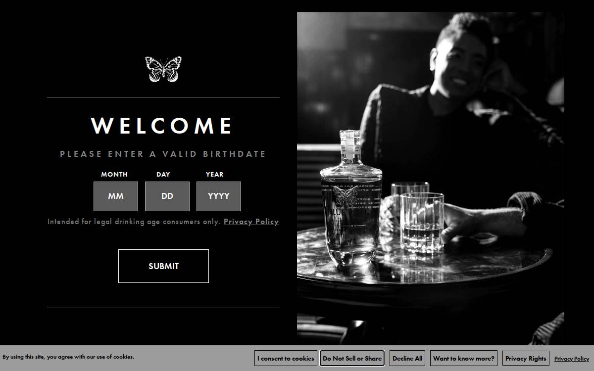 Blue Run Spirits website preview