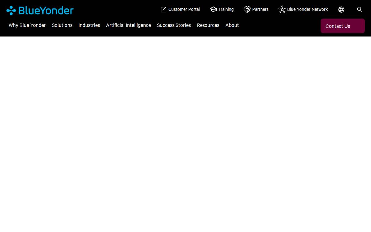 Blue Yonder website preview
