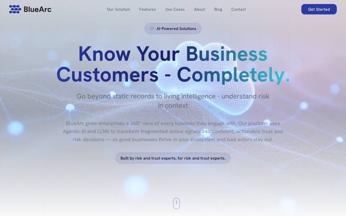 Bluearc website preview