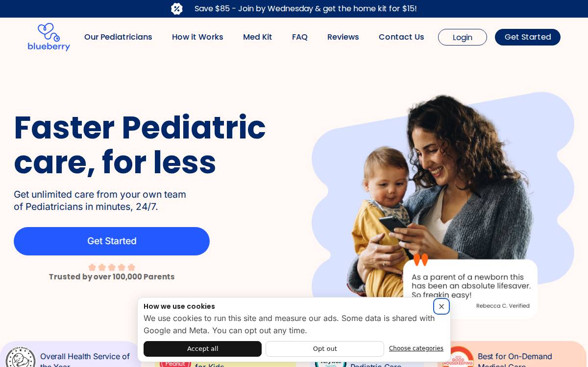 Blueberrymed website preview