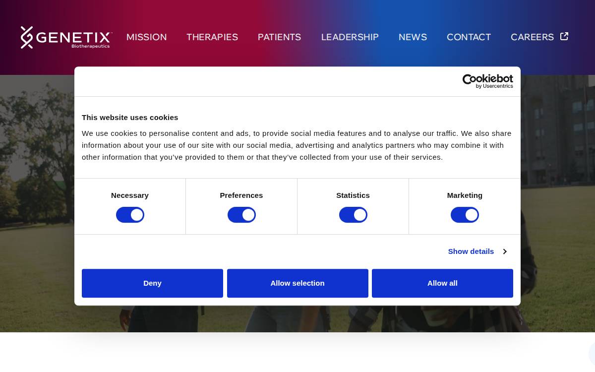Bluebird Bio website preview
