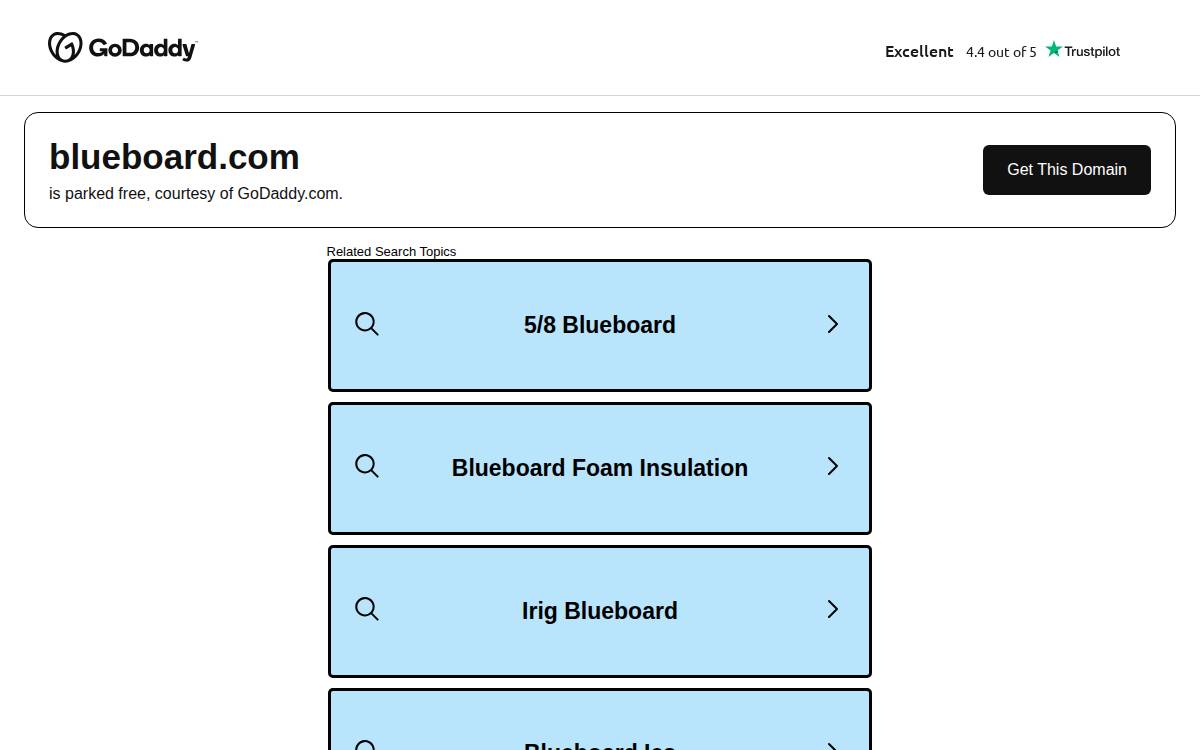 Blueboard website preview
