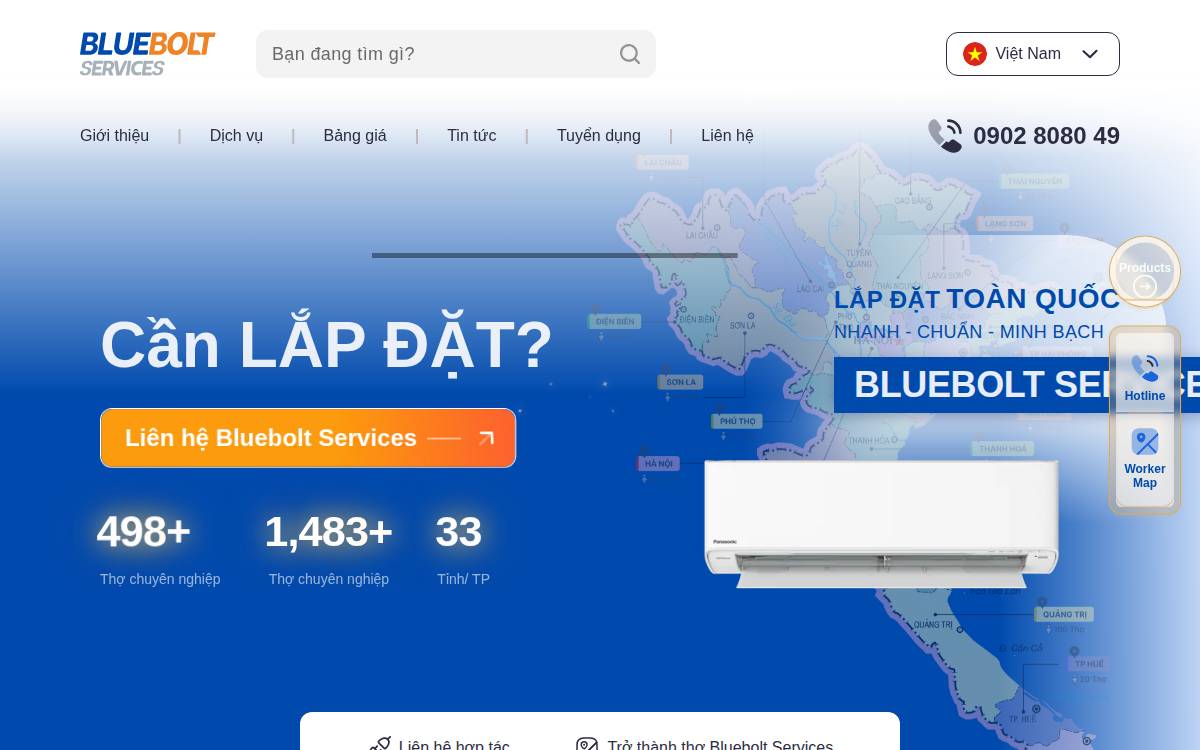 Bluebolt website preview