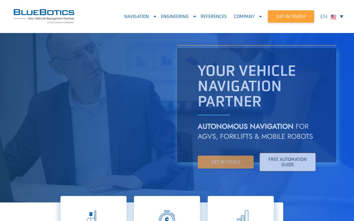 Bluebotics website preview