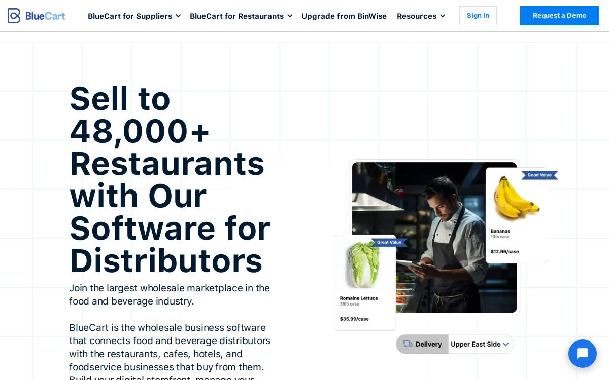 BlueCart website preview