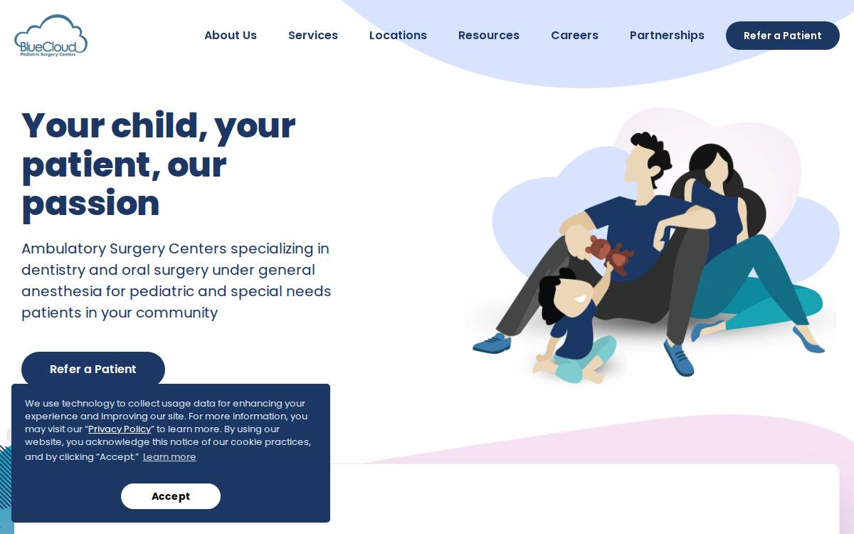 Bluecloudpsc website preview