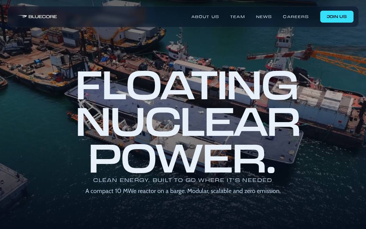 Bluecore Energy website preview