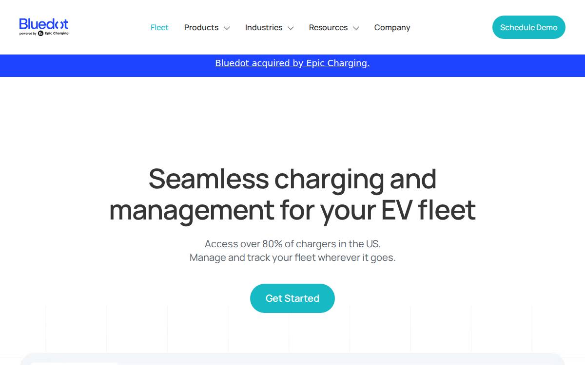 Bluedot website preview