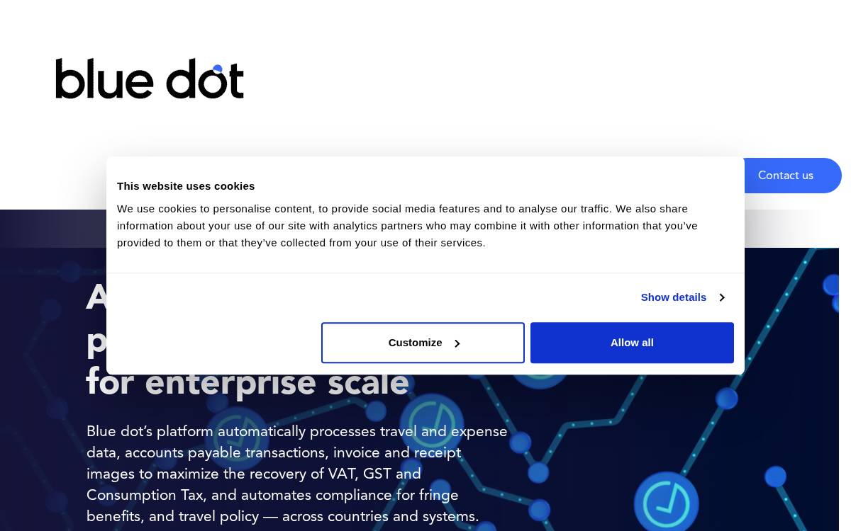 Bluedotcorp website preview