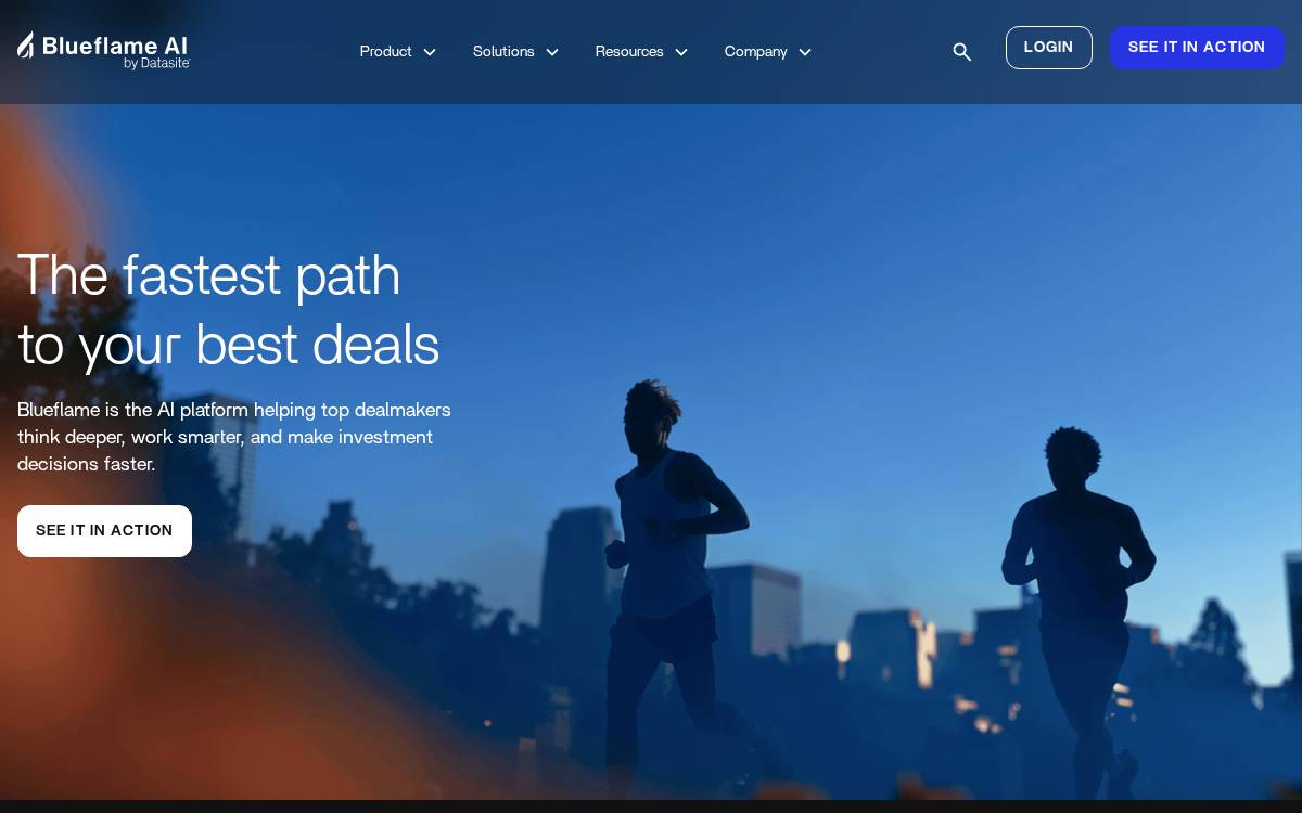 Blueflame AI website preview
