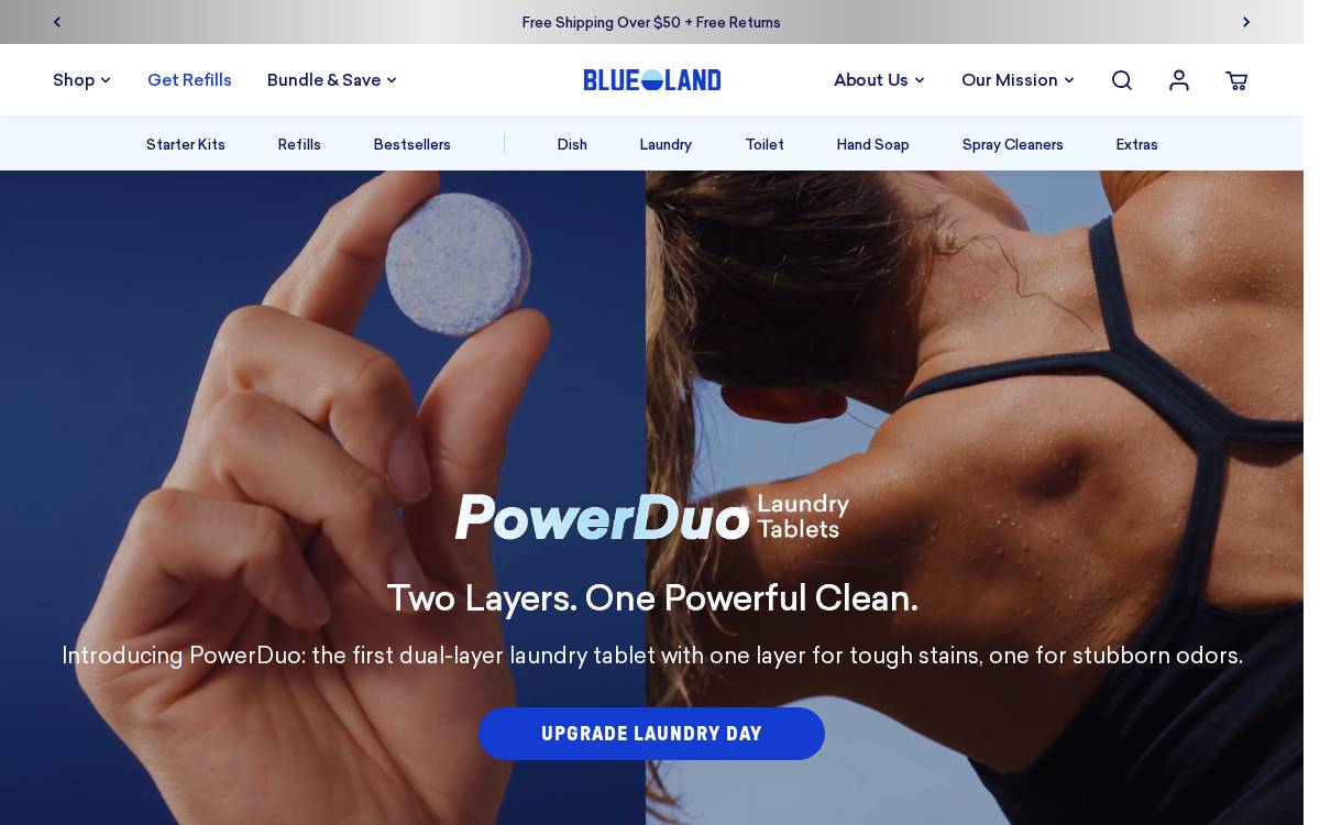 Blueland website preview