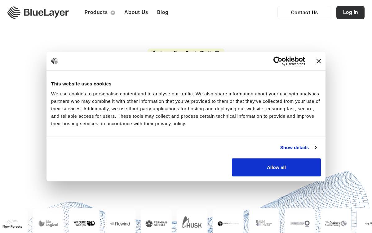 BlueLayer website preview