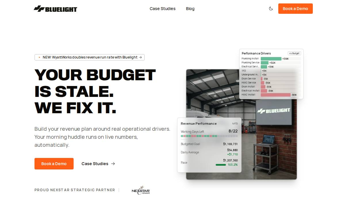 Bluelight website preview