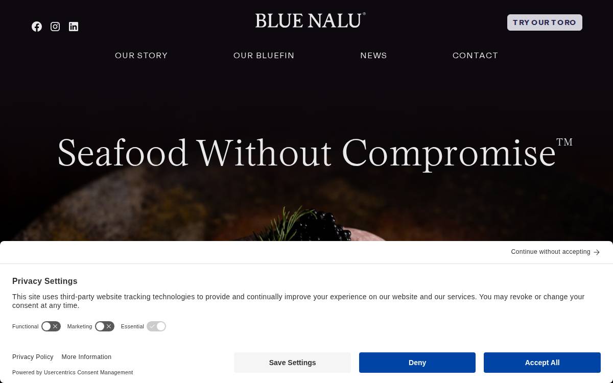 Blue Nalu website preview