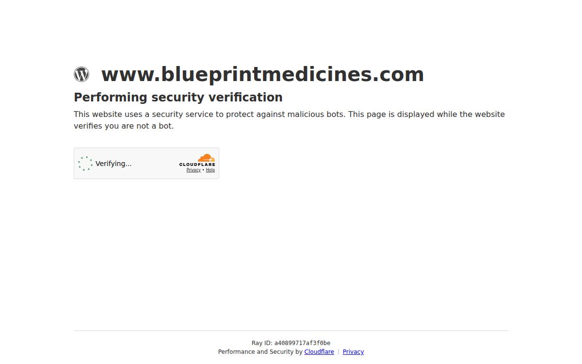 Blueprint Medicines website preview