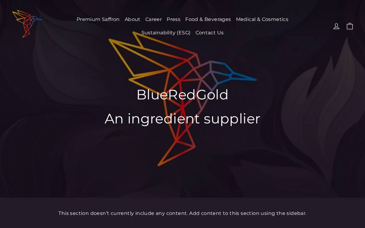 BlueRedGold website preview