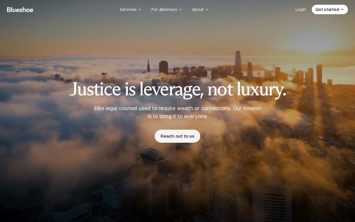 Blueshoe website preview