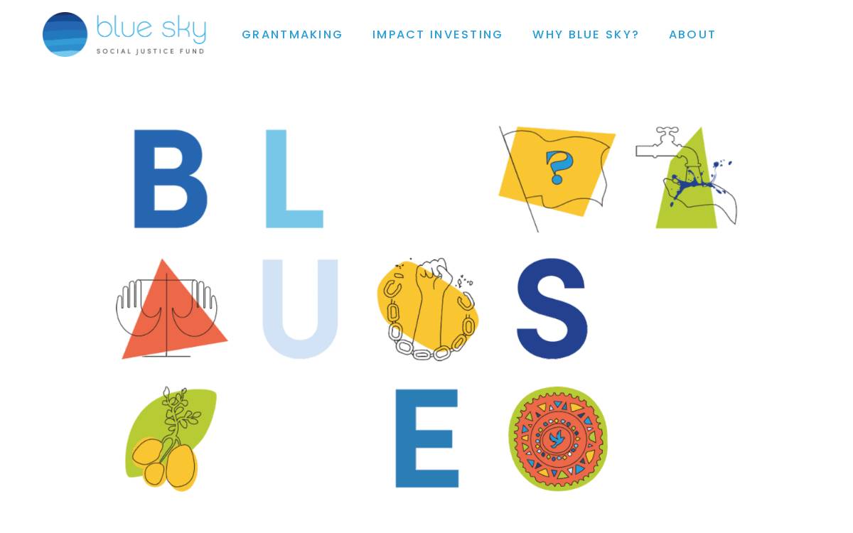 Blueskygiving website preview