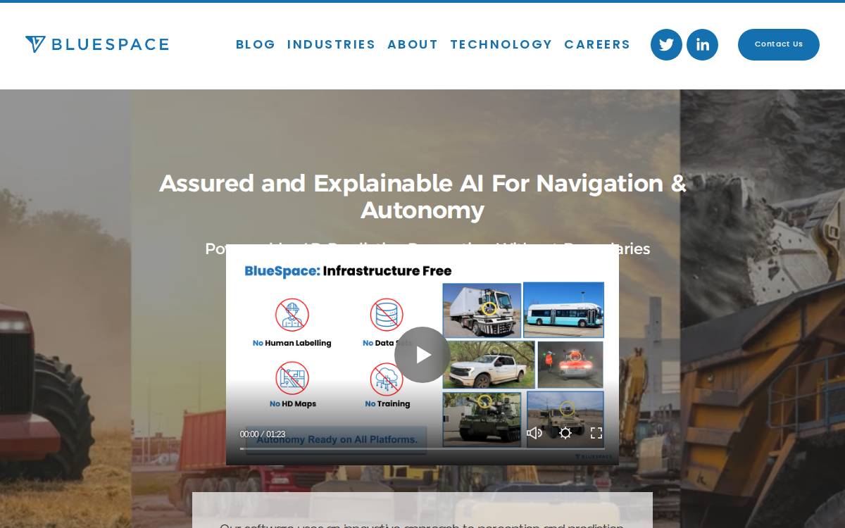 BlueSpace.ai, Inc. website preview