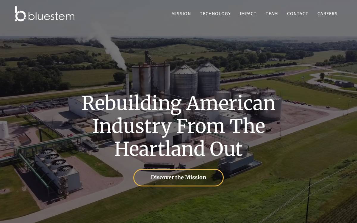 Bluestem Biosciences website preview
