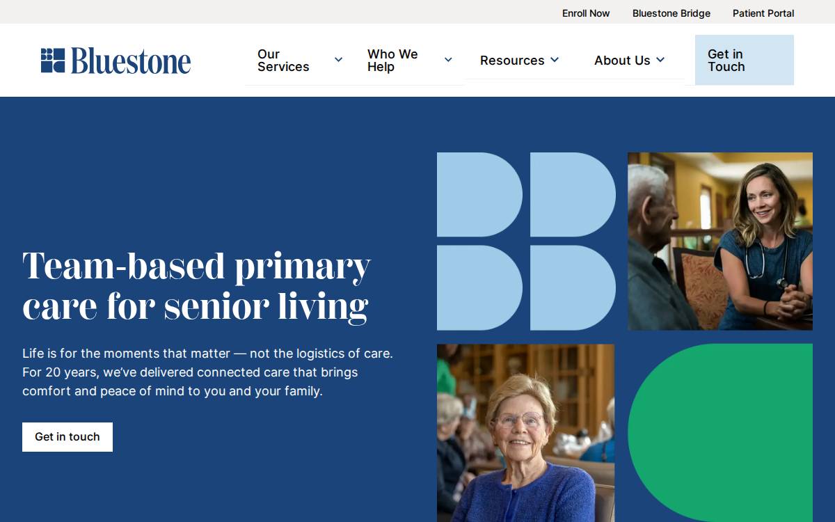 Bluestone Physician Services website preview