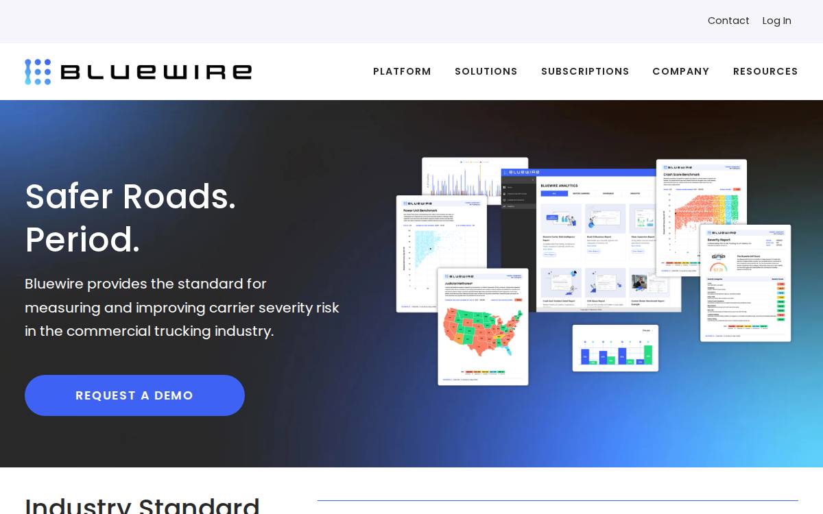 Bluewire website preview