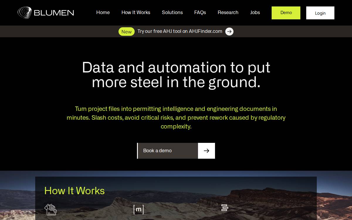 Blumen Systems website preview