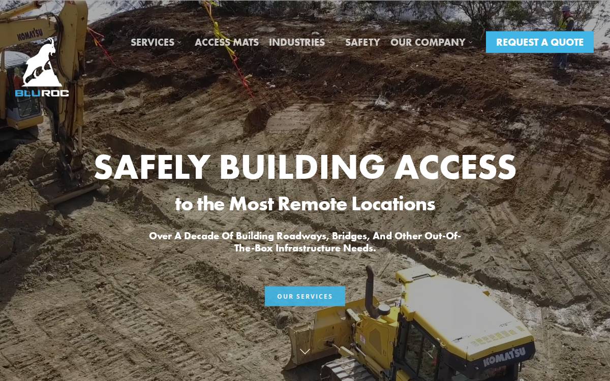 Bluroc website preview