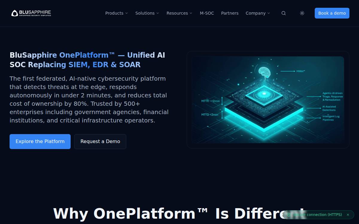 BluSapphire website preview