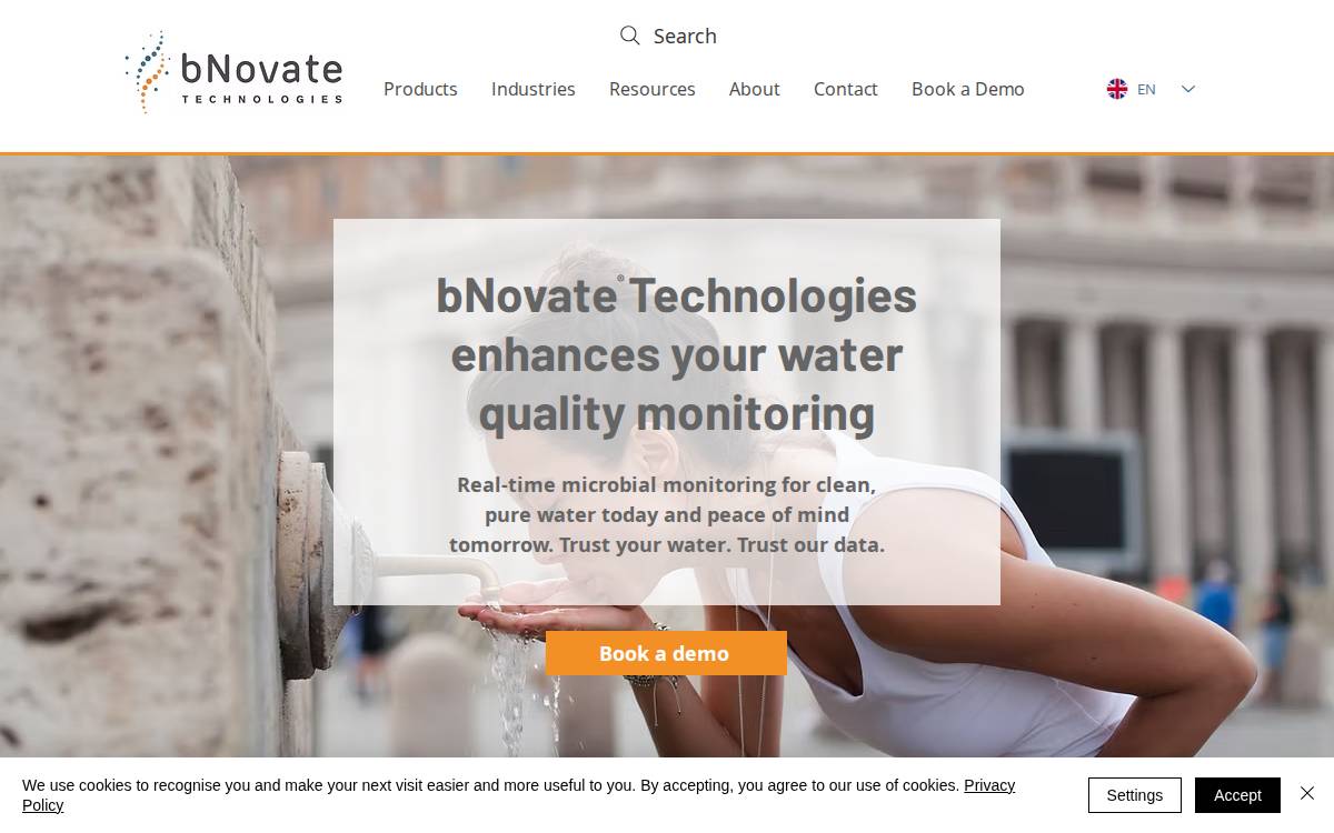 bNovate website preview