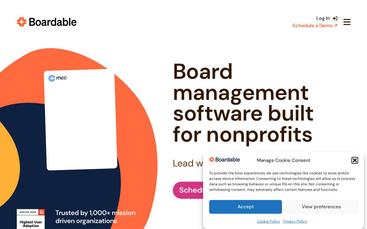 Boardable website preview