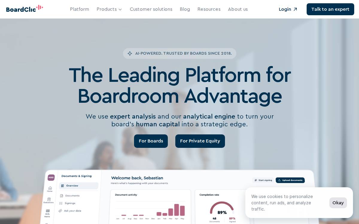 Boardclic website preview
