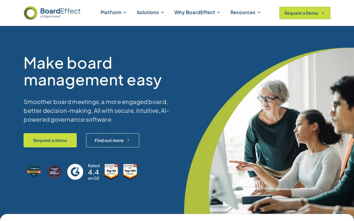 BoardEffect website preview