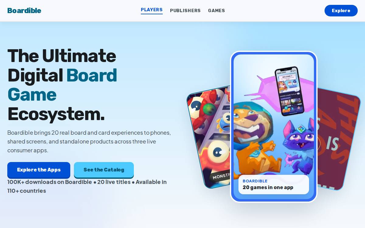 Boardible website preview