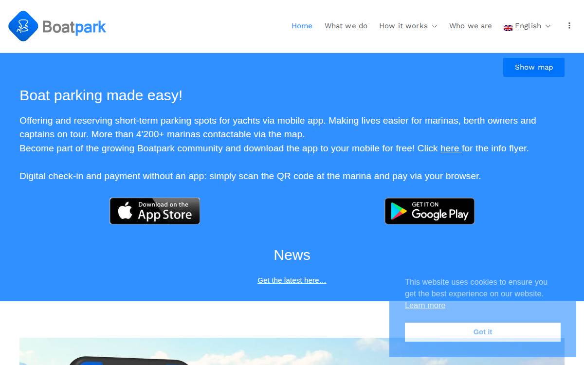 Boatpark website preview