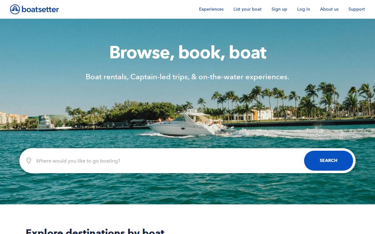 Boatsetter Marketplace false website preview