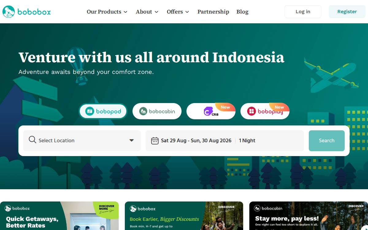Bobobox website preview